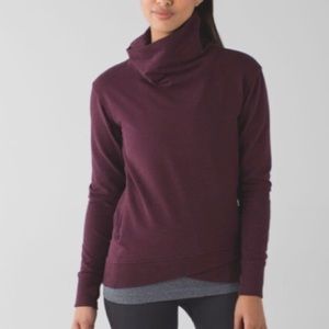 Lululemon On the Double pullover. Maroon size 4 LS